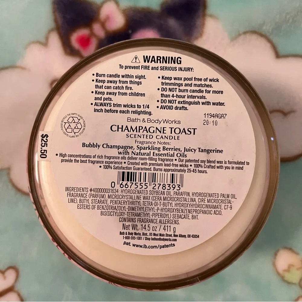 Champagne toast candle - Picture 2 of 3